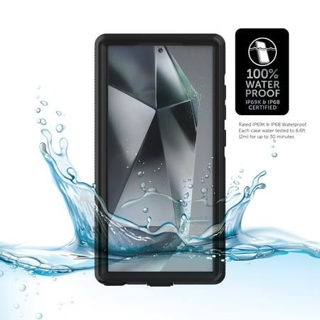 Photo 1 of Body Glove Tidal Waterproof Phone Case for Samsung Galaxy S24 Ultra 5G - Black/Clear
