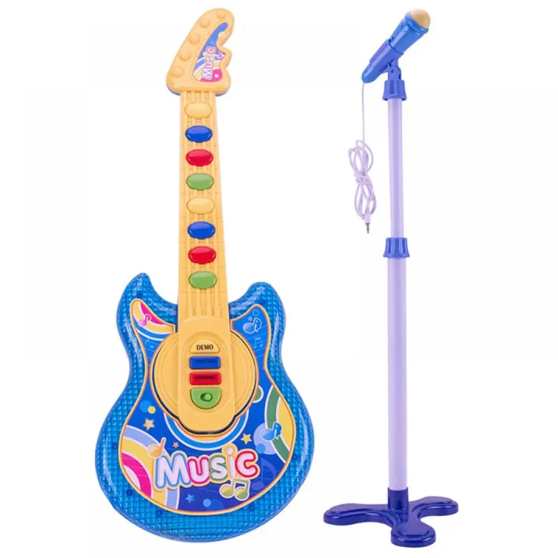 Photo 1 of Toddler Baby Guitar Music Toy for Kid Electric Guitar 28“ Kids Bass* Guitar W/ Speaker + 37 in Microphone Set
