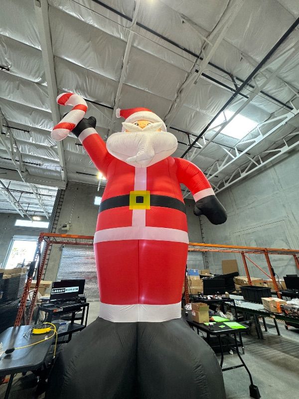 Photo 2 of New Holiday Time Christmas Giant Santa Inflatable, 20FT Sealed COLOSSAL
