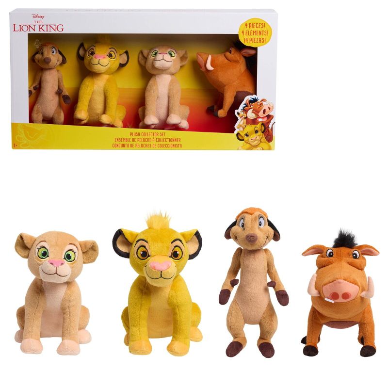 Photo 1 of The Lion King Small Plush 4-Pack, Collectible Small Plush Toys,Toys Age Group 2+
