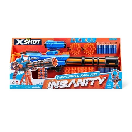 Photo 1 of X-Shot Insanity Motorized Rage Fire (72 Darts) by ZURU Plastic Dart Blaster for Ages 8 & up
