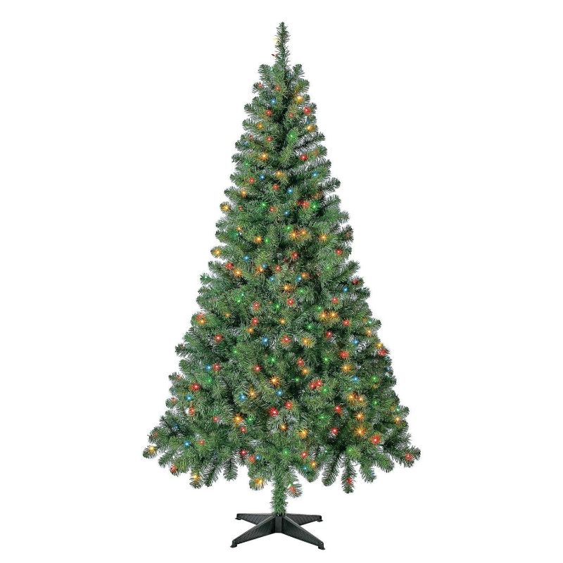 Photo 1 of Holiday Time 6.5’ Pre-Lit Madison Pine Artificial Christmas Tree with LED
