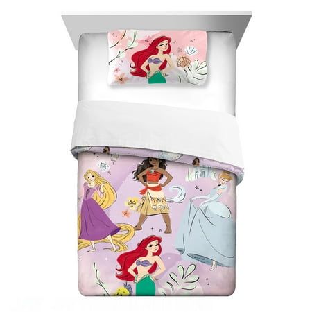 Photo 1 of Disney Princess Kids Comforter Set 2-Piece Twin/Full Reversible
