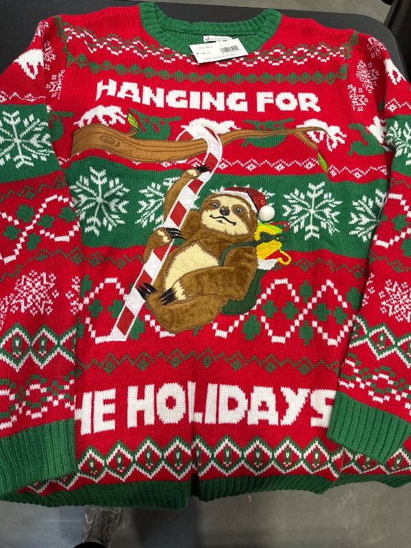 Photo 1 of Jolly Sweaters Hanging For The Holidays Sloth Sweater 2xl