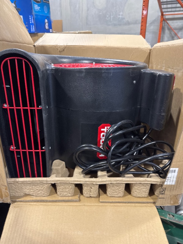 Photo 1 of Hyper Tough 1/4 HP 2-Speed Utility Fan Air Mover Floor Carpet Dryer with 15ft Powercord Black
