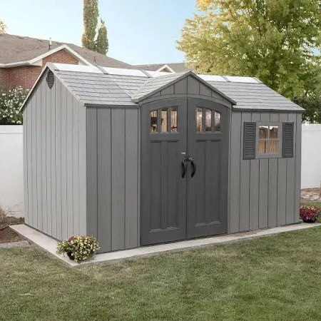 Photo 1 of Lifetime 12.5x8 ft Outdoor Storage Shed (60223)