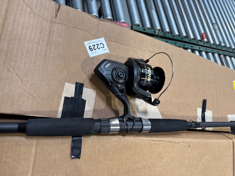 Photo 2 of PENN 10' Wrath II Fishing Rod and Spinning Reel Combo, Size 8000, Heavy Power, Moderate Fast Action, Corrosion-Resistant Graphite Construction, Lightweight and Durable