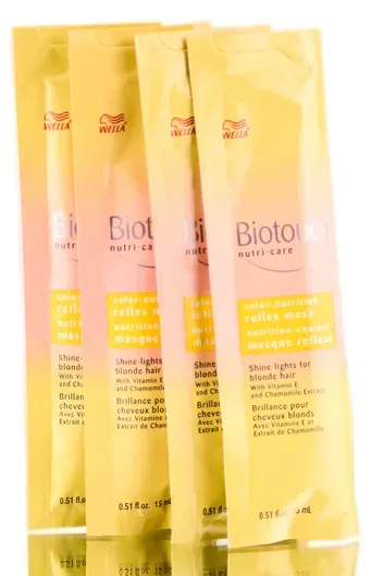 Photo 1 of Wella Biotouch Nutri-Care Color Nutrition Reflex Shampoo for Blonde Hair Sample(0.51fl oz) Pack of 5