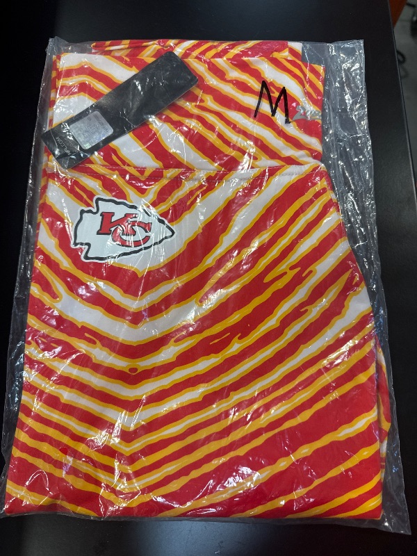 Photo 2 of Zubaz NFL Women's Basic Zebra Print Legging, Kansas City Chiefs Medium 
