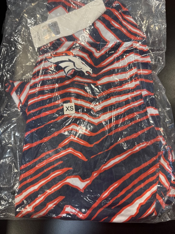 Photo 2 of Zubaz NFL Women's Basic Zebra Print Legging, Denver Broncos XS
