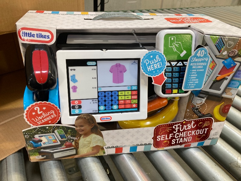 Photo 2 of Little Tikes First Self-Checkout Stand Realistic Cash Register Pretend Play Toy for Kids