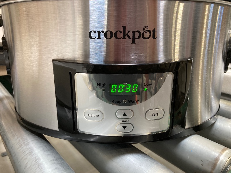 Photo 2 of Crock-Pot 6 Quart Cook & Carry Programmable Slow Cooker with Digital Timer, Stainless Steel (CPSCVC60LL-S), pack of 1