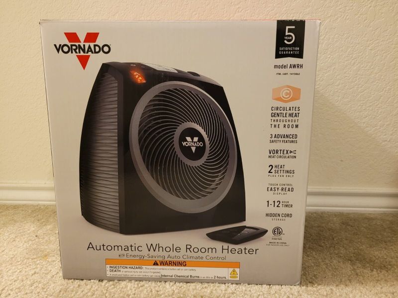 Photo 1 of Vornado Automatic Whole Room Heater & Fan Remote Control Auto Temp Control Timer
