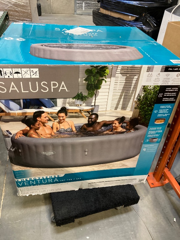 Photo 1 of *FACTORY SEALED*  SaluSpa Ventura EnergySense Smart Air Jet 6-8 Person Inflatable Hot Tub Spa
