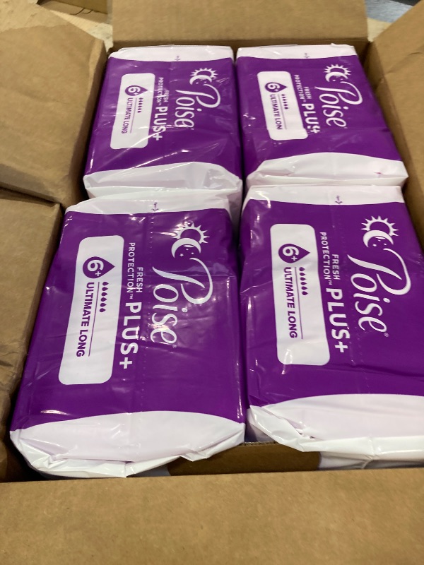 Photo 2 of Poise Plus Ultimate Absorbency Long Pads, 108 Count