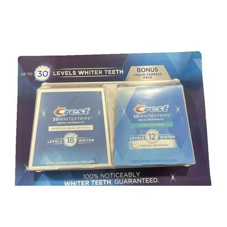 Photo 1 of Crest 3D Whitestrips (40 Count) with Bonus 1 Hour Express Pack (20 Count)
