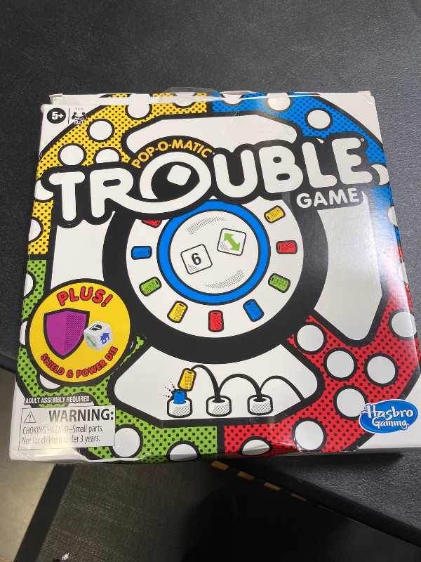 Photo 2 of Hasbro Gaming Trouble Game with Bonus Shield & Power Die | Family Board Games | Easter Gifts for Kids | 2-4 Players | Ages 5+ (Amazon Exclusive)