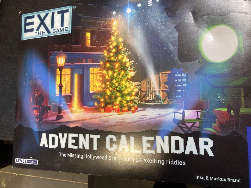 Photo 2 of EXIT: The Game - Advent Calendar - The Missing Hollywood Star | Christmas | Calendar | Advent | Mystery Game | Family Activity | Ages 10+