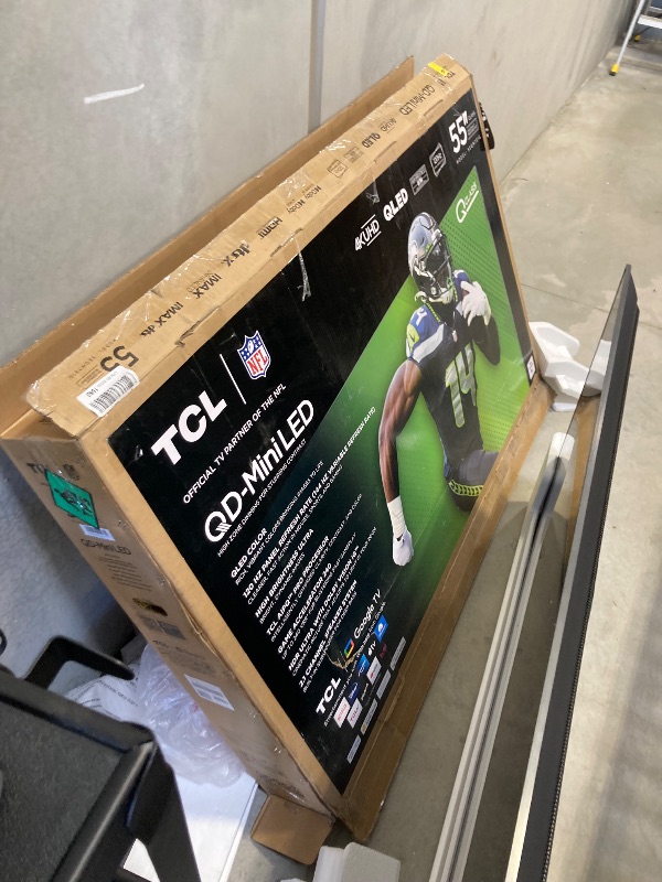 Photo 1 of TCL 55-Inch QM7 QLED 4K Smart QD-Mini LED TV with Google TV (55QM751G, 2024 Model) Dolby Vision IQ, Dolby Atmos, HDR, Game Accelerator up to 120Hz, Voice Remote, Works with Alexa, Streaming Television