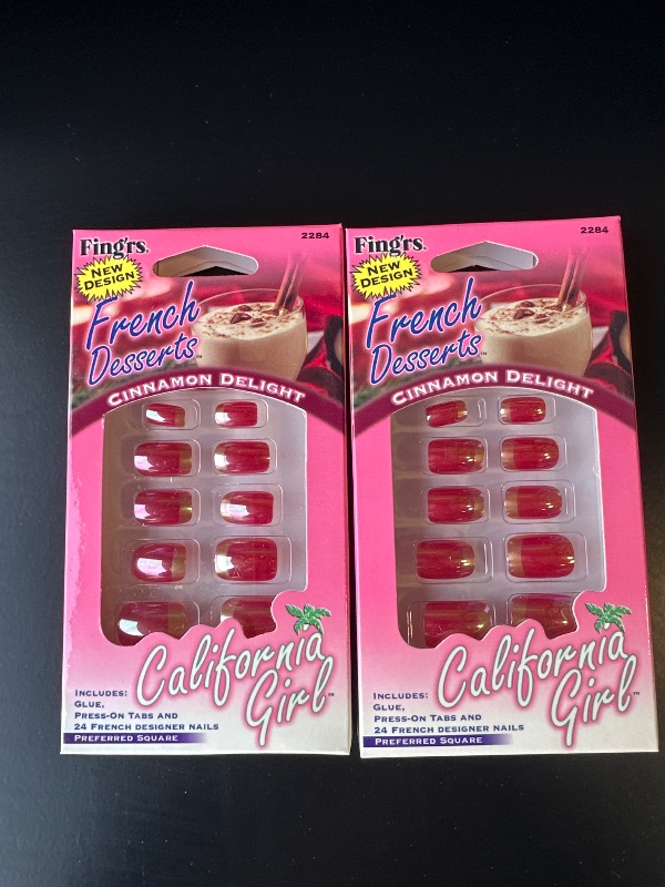 Photo 1 of French desert 24 count press on nails - 2 pack