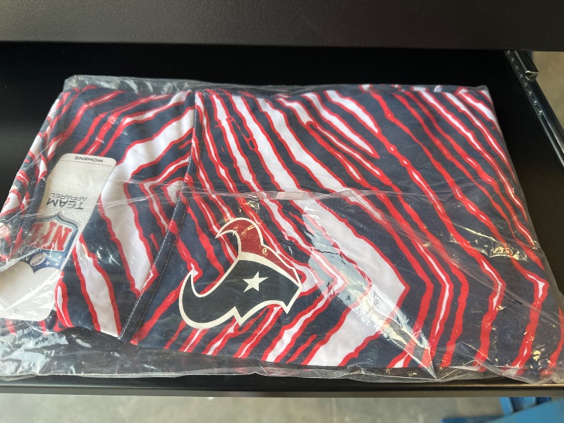 Photo 2 of XL - Zubaz NFL Women's Basic Zebra Print Legging Houston Texans 
