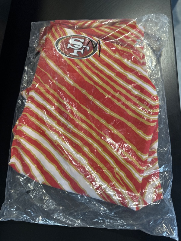 Photo 2 of M - Zubaz NFL Women's Basic Zebra Print Legging San Francisco 49ers  
