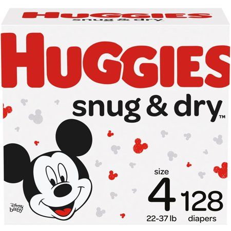 Photo 1 of Huggies Snug & Dry Baby Diapers Size 4 128 Ct