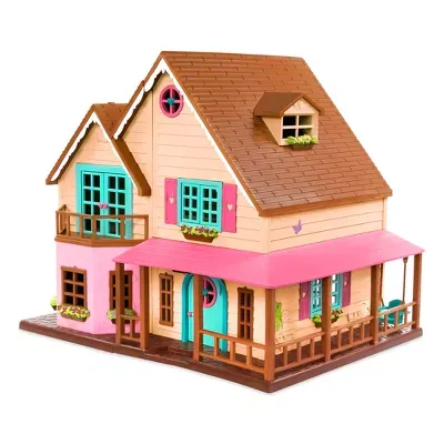 Photo 1 of Li'l Woodzeez Toy House with Furniture 20pc - Honeysuckle Hillside Cottage
