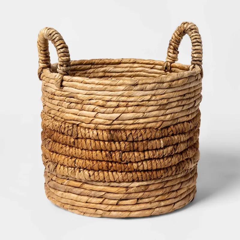 Photo 1 of Large Natural Woven Round Basket - Threshold™
