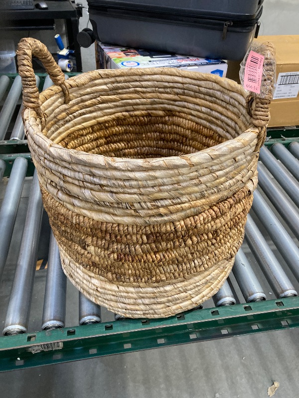 Photo 2 of Large Natural Woven Round Basket - Threshold™
