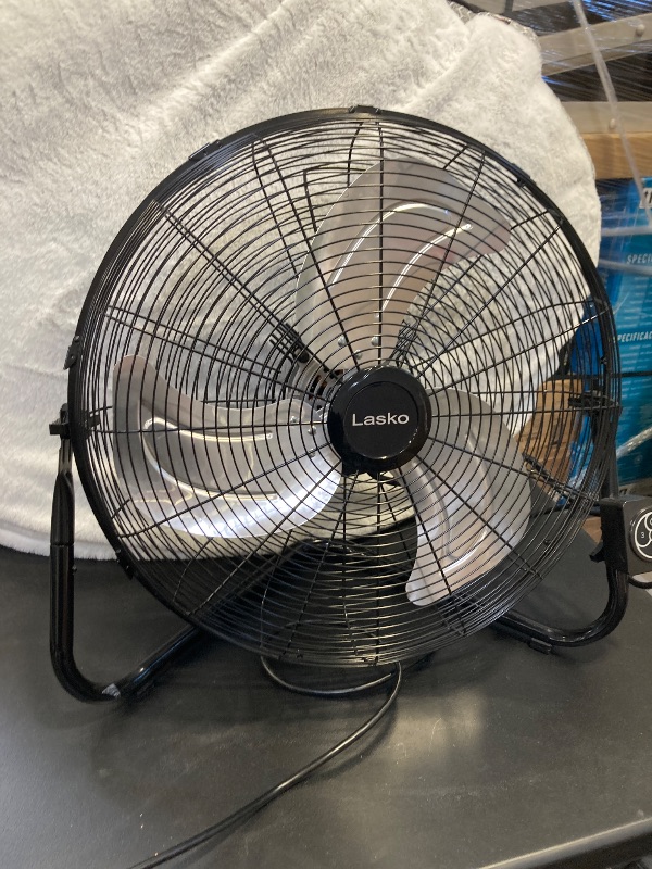 Photo 2 of Lasko High Velocity Wall Mount Fan with Pivoting Head, 3 Speeds, Ideal for Home, Garage, Attic, Wall-Mounted Fans or Floor Fans Option, 2264QM, 20" in Black