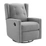 Photo 1 of Baby Relax Kennedy Nursery Gliding Recliner Upholstered Accent Chair - Gray