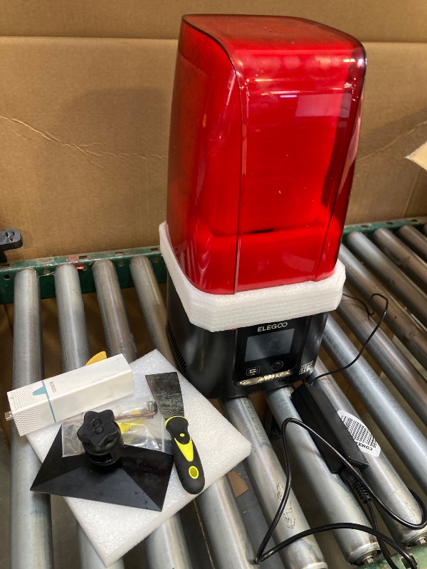 Photo 1 of ELEGOO Mars 4 MSLA 3D Printer with 7" 9K Monochrome LCD, UV Resin Photocuring Printer, Multiple Print Modes, Printing Size of 6.04 x 3.06 x 6.89 inches