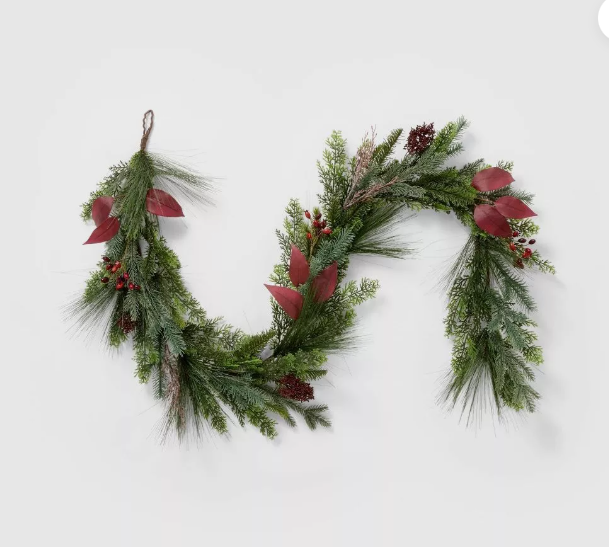 Photo 1 of Pine Eucalyptus Cypress Artificial Garland - Threshold designed with Studio