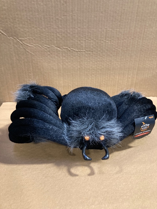 Photo 2 of 50 Plush Spider Black Halloween Decorative Prop - Hyde  EEK! Boutique