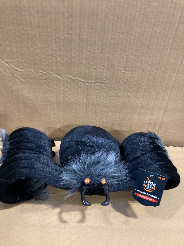 Photo 2 of 50 Plush Spider Black Halloween Decorative Prop - Hyde  EEK! Boutique