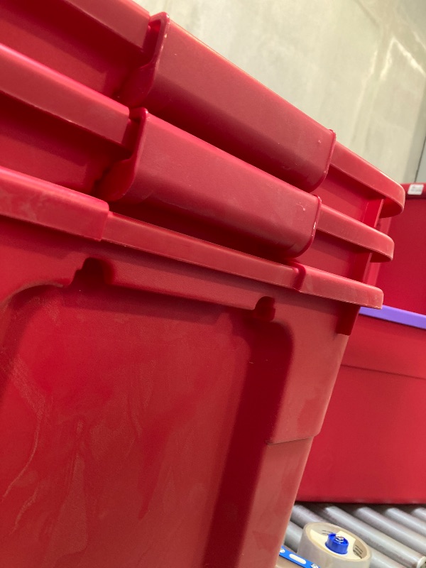 Photo 3 of 3 pack- 20gal Latching Storage Tote - Brightroom™- MISSING LIDS
