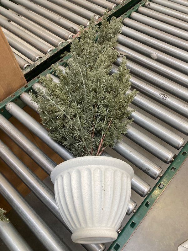 Photo 2 of 42" Faux Spruce Tree in Fluted Porch Pot - Hearth & Hand
