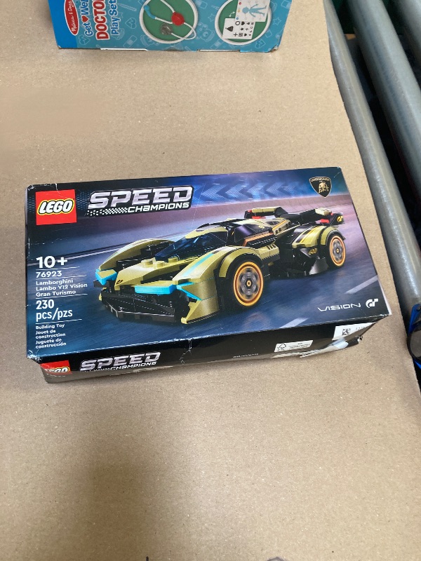 Photo 2 of LEGO Speed Champions Lamborghini Lambo V12 Vision GT Super Car, Formula 1 Vehicle Toy, Driving Playset, Buildable Model Set for Kids, Lamborghini Car, Gift for Kids and Gaming Fans, F1 Toy Car, 76923
