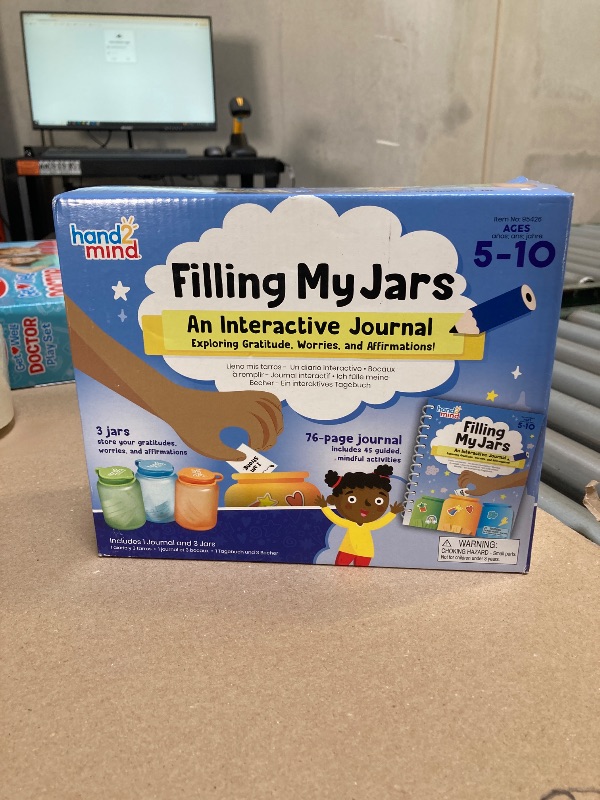 Photo 2 of hand2mind Filling My Jars Interactive Journal, Kids Gratitude Journal, Positive Affirmations for Kids, Growth Mindset for Kids, Mindfulness for Kids, Social Emotional Learning Activities
