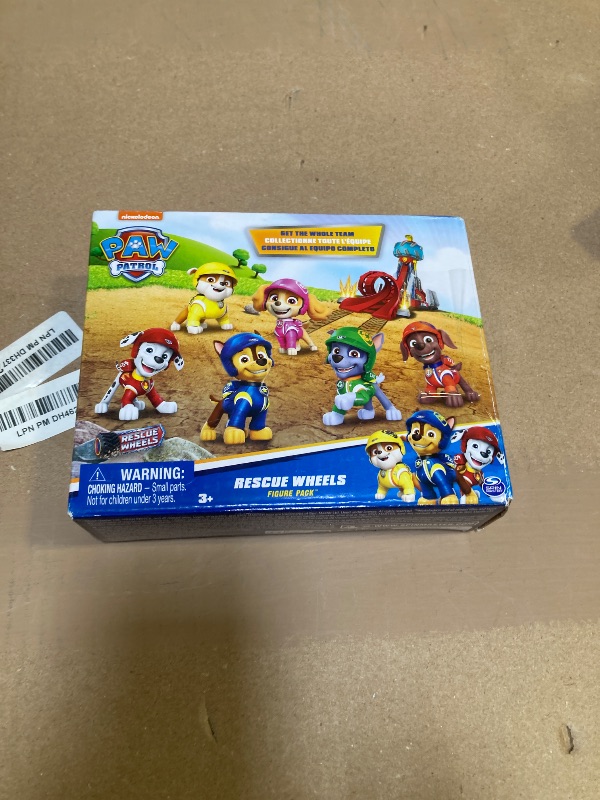 Photo 2 of Paw Patrol: Rescue Wheels, Toy Figures Gift Pack, with 7 Collectible Action Figures, Kids Toys for Boys and Girls Ages 3 and up