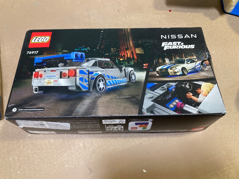 Photo 2 of LEGO Speed Champions 2 Fast 2 Furious Nissan Skyline GT-R (R34), Race Car Toy Model Building Kit, Collectible with Racer Minifigure, 2023 Set for Kids, Boys and Girls Ages 9 and Up 76917