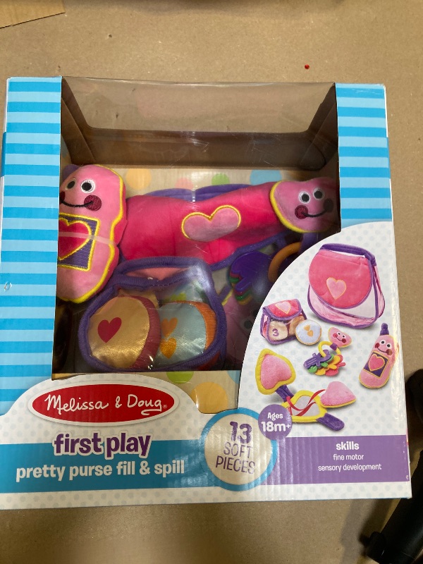 Photo 2 of Melissa & Doug Pretty Purse Fill and Spill Soft Play Set Toddler Toy