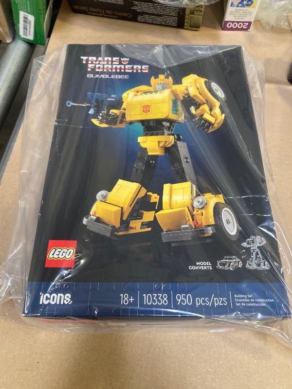 Photo 2 of LEGO Icons Transformers Bumblebee Action Figure, Collectible Robot Gift for Adults, Movie Themed Model Building Set for Sci-Fi Enthusiasts and Transformers Fans, Converts to Vehicle Mode, 10338
