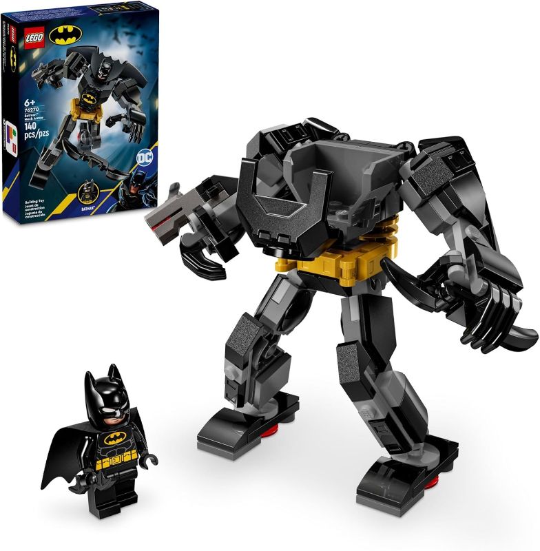 Photo 1 of LEGO DC Batman: Batman Mech Armor Super Hero Toy, Collectible Robot Action Figure and Batman Minifigure Included, Creative Super Hero Gift for Kids & Batman Fans Ages 6 and Up, 76270
