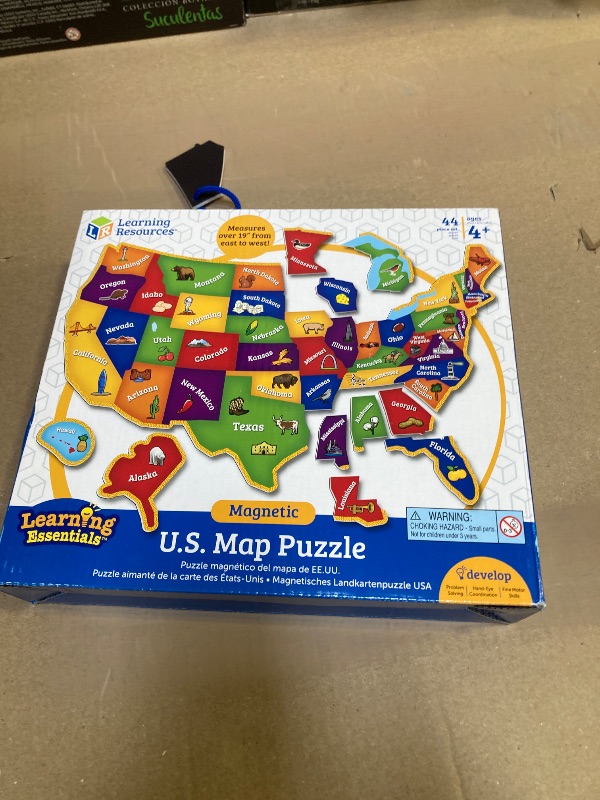 Photo 1 of Learning Resources Magnetic US Map Puzzle - 44 Pieces, Puzzles for Kids Ages 4+, US Map for Kids Learning, Geography for Kids,Kindergartner Learning Toys
