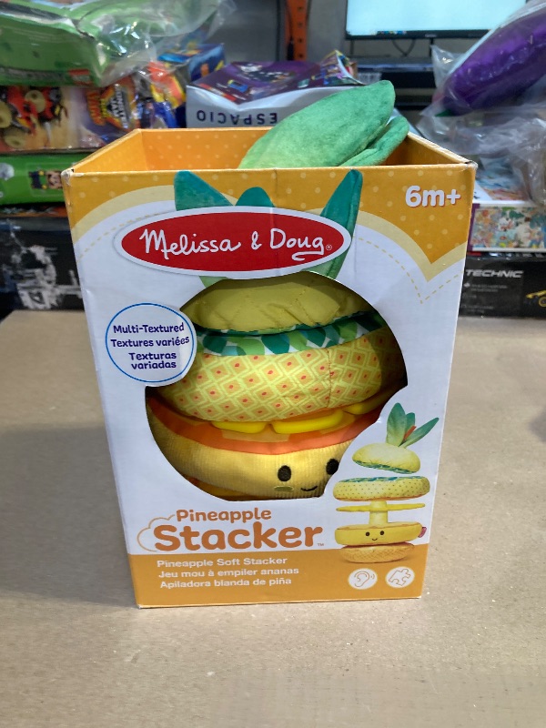 Photo 2 of Melissa & Doug Pineapple Soft Stacker Toy