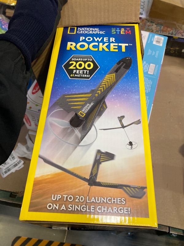 Photo 2 of NATIONAL GEOGRAPHIC Rocket Launcher for Kids – Patent-Pending Motorized Air Rocket Toy, Launch up to 200 ft, Kids Outdoor Toys & Model Rockets, Gifts for Kids Ages 8 9 10 11 & 12, Space Toys