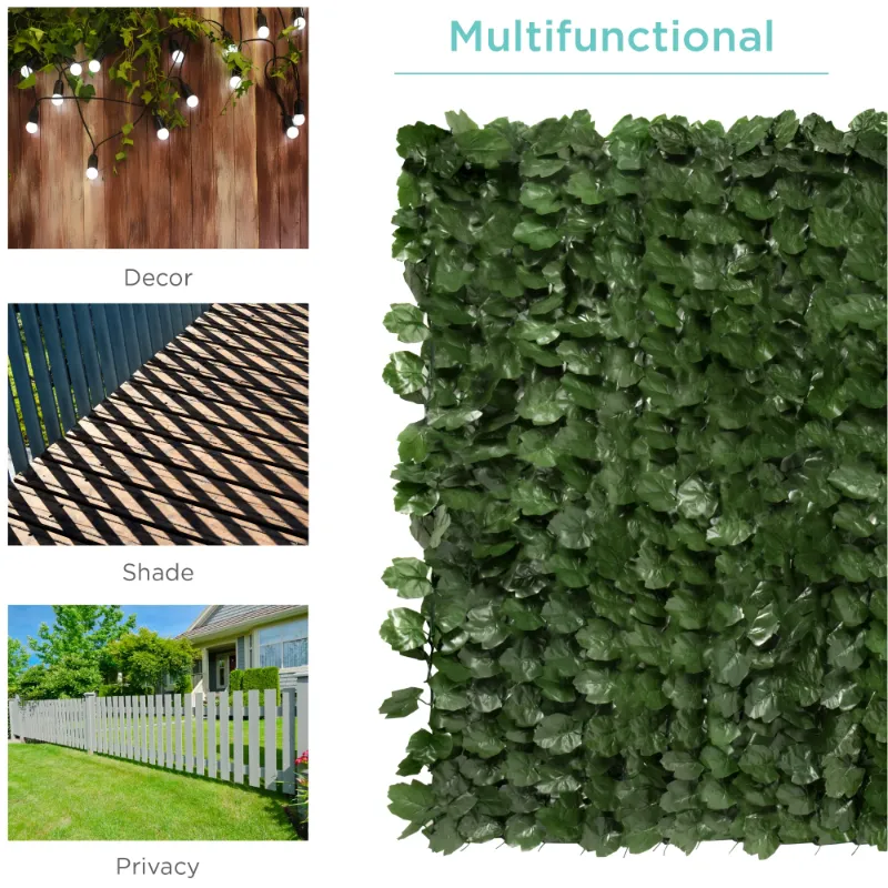 Photo 1 of 3 Pieces Artificial Faux Ivy Outdoor Balcony Privacy Screen Outdoor 