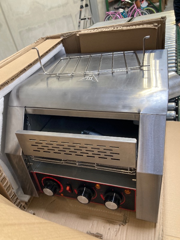 Photo 2 of VEVOR 300 Slices/Hour Commercial Conveyor Toaster